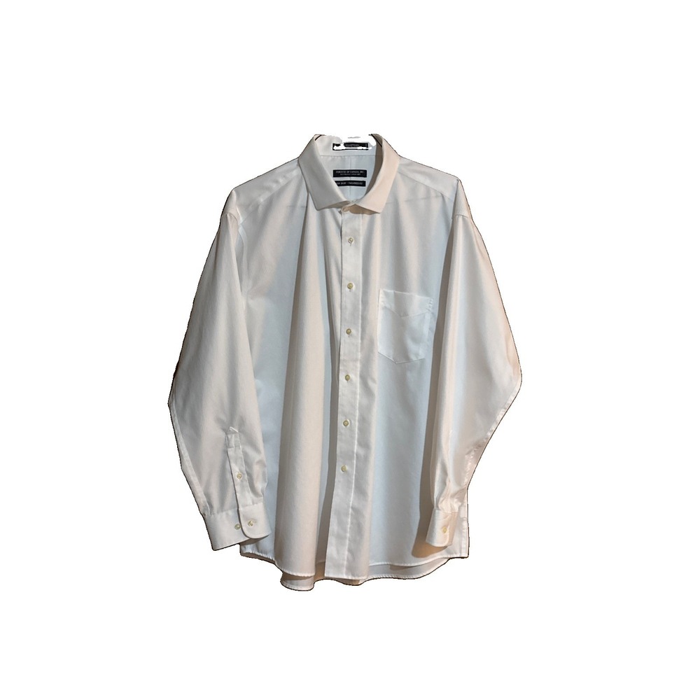 Forster Of Canada Men's White Button Down Dress Shirt-Very Nice-Size 2X